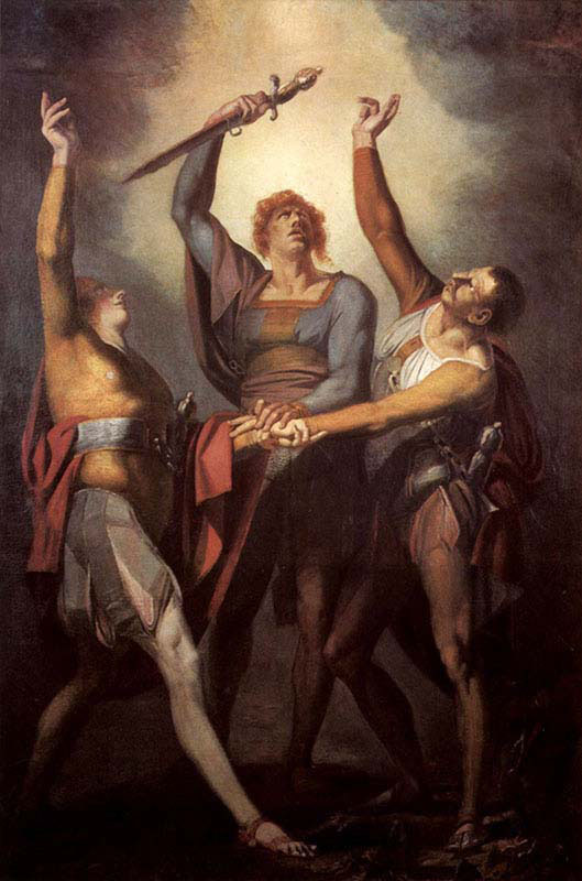The Three Confederates when Swearing on the Rutl